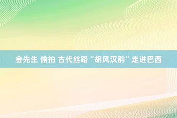 金先生 偷拍 古代丝路“胡风汉韵”走进巴西